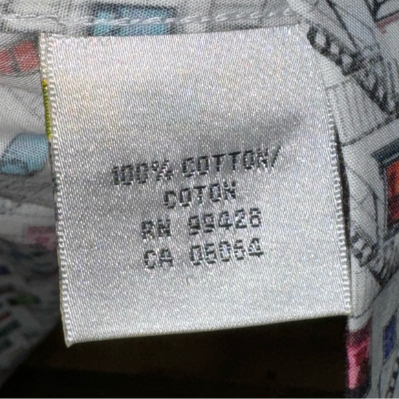 BUGATCHI Shaped Fit Men’s Dress Shirt All Over Print Windows & Ladders Size XL - Picture 6 of 9